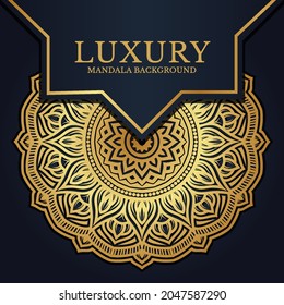 Luxury mandala round ornament pattern background