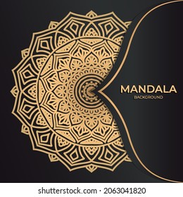 Luxury mandala round ornament pattern background