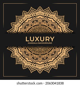 Luxury mandala round ornament pattern background