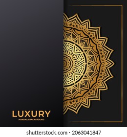 Luxus-Mandala-runder Ornamentenhintergrund
