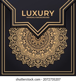 Luxury mandala round ornament pattern background