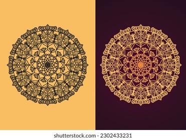Luxury mandala set collection element with golden arabesque floral . Unique Arabic Islamic east style.  Mandala for print, fabric,
 birthday card, frame, wedding card, flyer , cover etc.