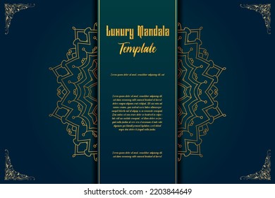 Luxury Mandala Template, Luxury Mandala Background