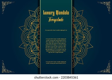 Luxury Mandala Template, Luxury Mandala Background