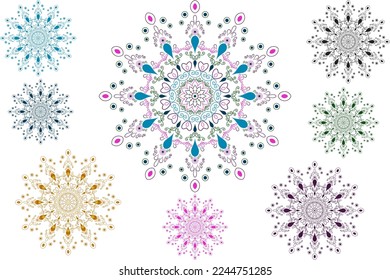 Luxury Mandala Transparent Image Gold Transparent Background Islamic Pattern For Invitation Card In Arabesque Henna  Style Free Vector 