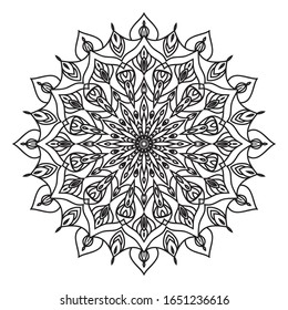 luxury mandala vector. Arabesque mandala decorative.