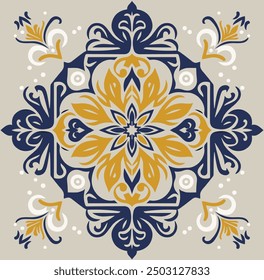 Luxury Mandala Vector Art: Ornamental Geometric Pattern for Wedding Cards, Elegant Wallpaper, Premium Damask, Paisley, and Islamic Carpet Design