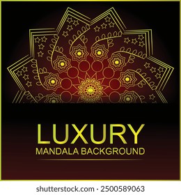 Diseño de fondo de Vector Mandala de lujo 