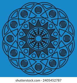 Luxury Mandala, Vector Drawing, Simple Mandala