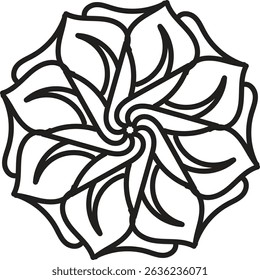 Luxury Mandala Vector – Elegant Line Art Design