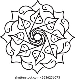 Luxury Mandala Vector – Elegant Line Art Design