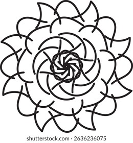 Luxury Mandala Vector – Elegant Line Art Design