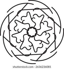 Luxury Mandala Vector – Elegant Line Art Design
