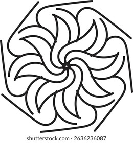 Luxury Mandala Vector – Elegant Line Art Design