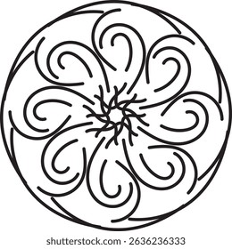 Luxury Mandala Vector – Elegant Line Art Design