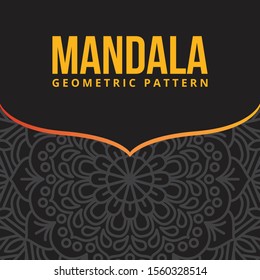 Luxury Mandala Vector Template, Geometric Pattern, Background Images