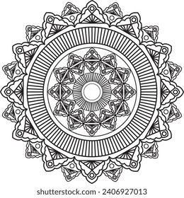 Mandala de lujo, vector Mandala, arte, diseño de cemento