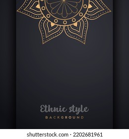 Luxury Mandala Wedding Invitation Card Set template with golden arabesque pattern Arabic Islamic background style. Editable vector file. Decorative mandala for print, poster, cover, flyer, banner.
