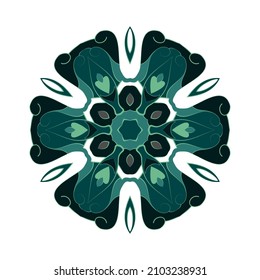 luxury mandala in white background, vector illustration.