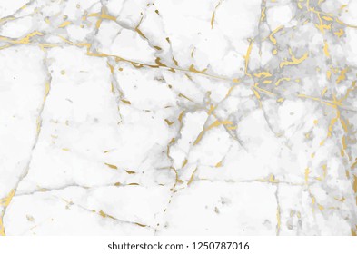 Luxury Marble background with gold pattern texture vector.