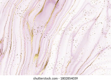 Luxury marble canvas abstract painting background with gold wave  and dust texture. 