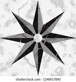 Luxury marble star sign seamless pattern. Repeat marbling surface, modern luxurious background, wallpaper, textile print and tile.
