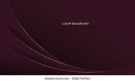 Luxury maroon abstract background. Abstract folded line in red maroon background. Suit for banner, backdrop, card, invitation, exhibition, presentation template, etc.