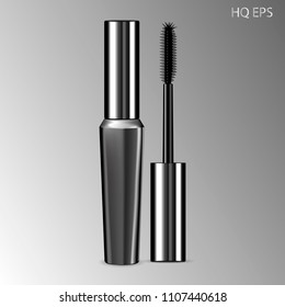 Luxury Mascara Ads Silver Package Eyelash: vector de stock (libre regalías) 1107440618 | Shutterstock