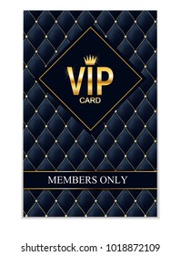Luxury Members, Gift Card Template for your Business Vector Illustration EPS10
