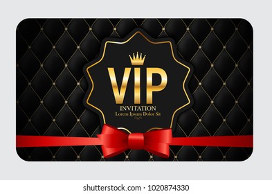 Luxury Members, Gift Card Template for your Business Vector Illustration EPS10