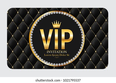 Luxury Members, Gift Card Template for your Business Vector Illustration EPS10