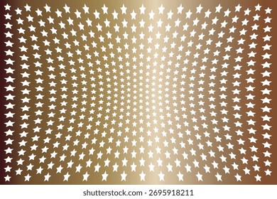 Luxury Metallic Gold Star Pattern Background with Fisheye Effect. 7