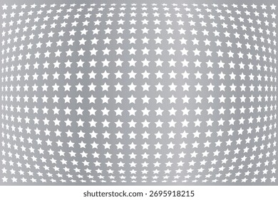 Luxuriöser metallischer Hintergrund mit Silber-Stern-Muster und Fischaugeneffekt. 3