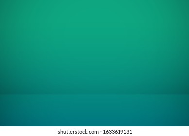Luxury minimal abstract green background .Modern layout design, studio ,room. Business report with smooth circle gradient color. Vector illustration