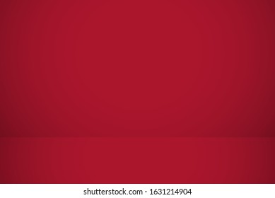 Luxury minimal abstract red background .Modern layout design, studio ,room. Business report with smooth circle gradient color. Vector illustration