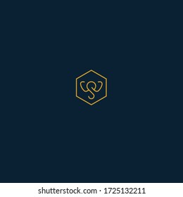 Luxury minimal elephant face elephant trunk shape logo