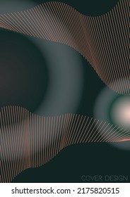 Luxuriöse minimale geometrische Vektorplakatdesign mit Linien und Farbkreisen. Sammlung abstrakter Hintergründe für Umschläge, Flyer, Vorlagen, Broschüren, Karten, Broschüren, Branding usw.