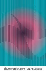 Diseño de póster de vectores Geométricos Mínimo de lujo con líneas y círculos coloridos gradientes. Colección de fondos abstractos para portadas, volantes, plantillas, folletos, tarjetas, folletos, promoción de marca, etc.