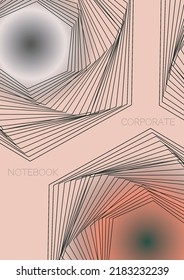 Luxury Minimal Geometric Vector Poster Design with Lines and Gradient Colorful Circles. Set of Abstract Backgrounds for Covers, Flyers, Templates, Booklets, Cards, Brochures, Branding, etc.