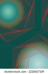 Luxury Minimal Geometric Vector Poster Design with Lines and Gradient Colorful Circles. Collection of Abstract Backgrounds for Covers, Flyers, Templates, Booklets, Cards, Brochures, Branding, etc.