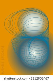 Luxury Minimal Geometric Vector Poster Design with Lines and Gradient Colorful Circles. Collection of Abstract Backgrounds for Covers, Flyers, Templates, Booklets, Cards, Brochures, Branding, etc.