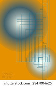 Diseño de póster de vectores Geométricos Mínimo de lujo con líneas y círculos coloridos gradientes. Colección de fondos abstractos para portadas, volantes, plantillas, folletos, tarjetas, folletos, promoción de marca, etc.