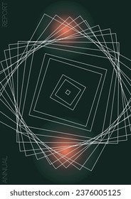 Luxury Minimal Geometric Vector Poster Design with Lines and Gradient Colorful Circles. Set of Abstract Backgrounds for Covers, Flyers, Templates, Booklets, Cards, Brochures, Branding, etc.