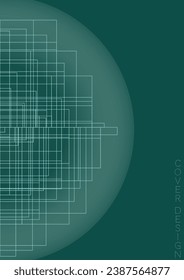 Luxury Minimal Geometric Vector Poster Design with Lines and Gradient Colorful Circles. Set of Abstract Backgrounds for Covers, Flyers, Templates, Booklets, Cards, Brochures, Branding, etc.