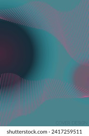 Luxury Minimal Geometric Vector Poster Design with Lines and Gradient Colorful Circles. Set of Abstract Backgrounds for Covers, Flyers, Templates, Booklets, Cards, Brochures, Branding, etc.
