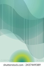 Luxury Minimal Geometric Vector Poster Design with Lines and Gradient Colorful Circles. Set of Abstract Backgrounds for Covers, Flyers, Templates, Booklets, Cards, Brochures, Branding, etc.
