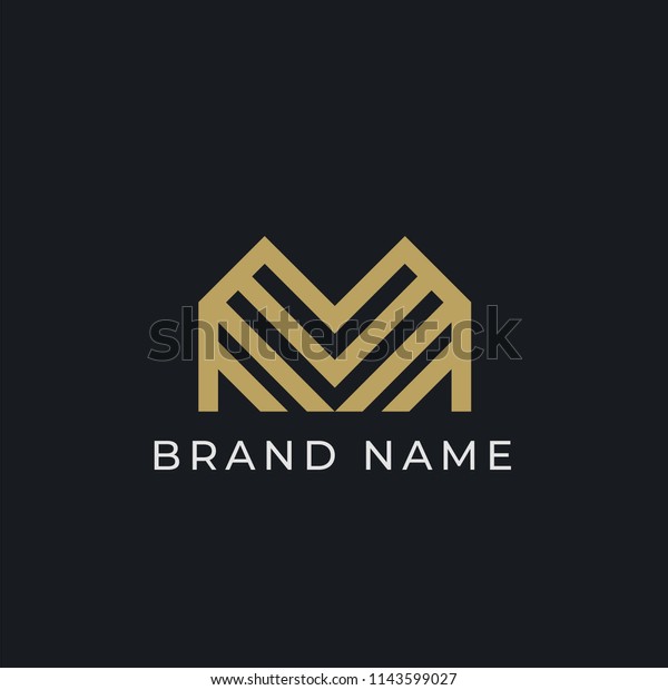 Luxury Minimal Home Logo Template Property Stock Vector (Royalty Free