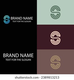 Archivos vectores de logotipo de monograma mínimo de lujo
