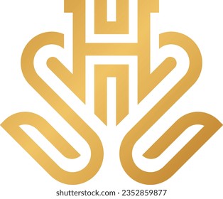 Luxury minimal monogram style vector logos