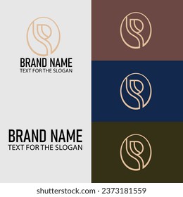 Luxury Minimal Monogram Style Vector Logo